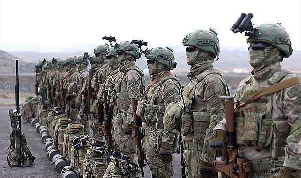 Kara Kuvvetleri Komutanlığı'na bağlı 1'inci Komando Tugayı Komutanlığı'nca düzenlenen ve 9 ülkenin katıldığı 'Erciyes-2023' tatbikatı dün sona erdi.