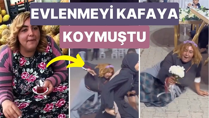 "Evlenecem, Vermezlerse Kaçacam" Videosuyla Tanıdığımız Kadın Bir Düğünde Çiçeği Kapmak İçin Kendini Paraladı