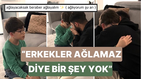 Kardeşini Kaybeden Babasına Büyük Bir Olgunlukla Güç Vermeye Çalışan Çocuğun Duygulandıran Anları