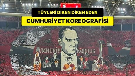 Cumhuriyetin 100. Yılında Galatasaray Taraftarından Muhteşem Koreografi!