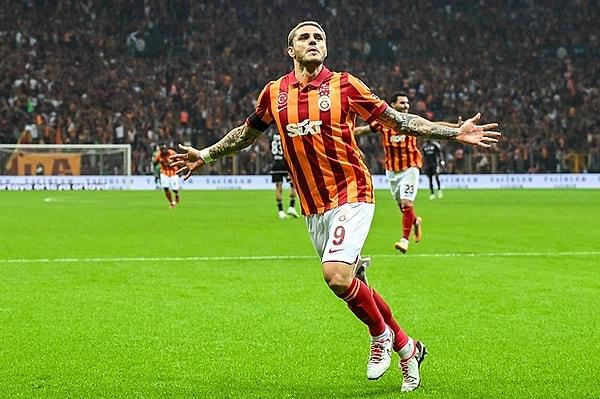 Öte yandan, yıldız oyuncu bugün oynanan maçta rekor kırdı. Mauro Icardi, Gheorghe Hagi'yi (8) geride bırakarak Süper Lig tarihinde Galatasaray formasıyla en fazla derbi golü atan yabancı oyuncu oldu. (OptaCan)