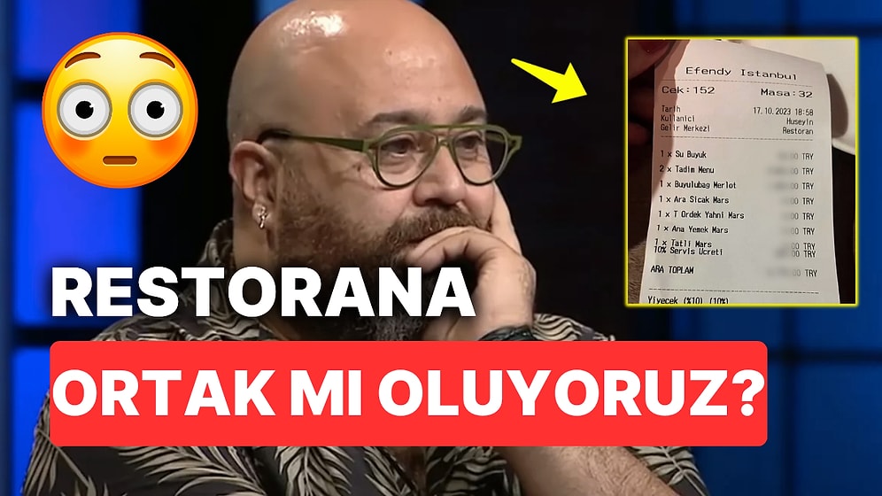 MasterChef'in Bal Kaymak Şefi Somer Sivrioğlu'nun Restoranında Gelen Adisyon Sefalet Köpek Bakışı Attırdı