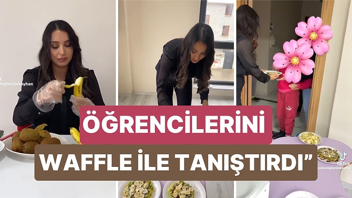 Daha Önce Hiç Waffle Yememiş Öğrencilerine Kendi Elleriyle Waffle Hazırlayan Öğretmen