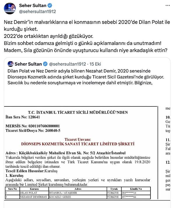 Nez Demir'in gözyaşları içerisinde "Arkadaş kurbanı olduğunu" söylemesinin ardından, Dilan Polat soruşturmasının yakın takipçisi olan Gazeteci Seher Yaşayacak'tan da yorumlar gecikmedi.