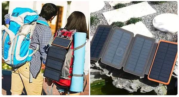 Açık hava maceralarına çıkmayı seven hevesli kampçıları yarı yolda bırakmayacak solar enerji cihazı.