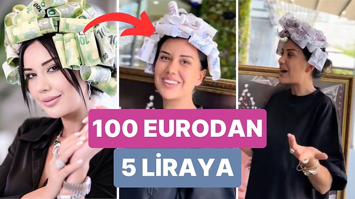 Euro Bigudileri Çok Konuşulmuştu! Dilan Polat'ın 5 Liralık Banknotlarla Yaptığı Bigudiler Gündem Oldu