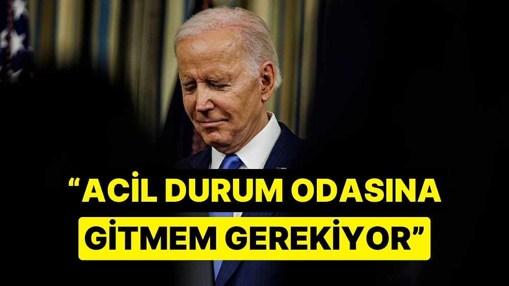 ABD Başkanı Joe Biden Konuşmasını Yarıda Kesti: 'Acil Durum Odasına Gitmem Gerekiyor...'