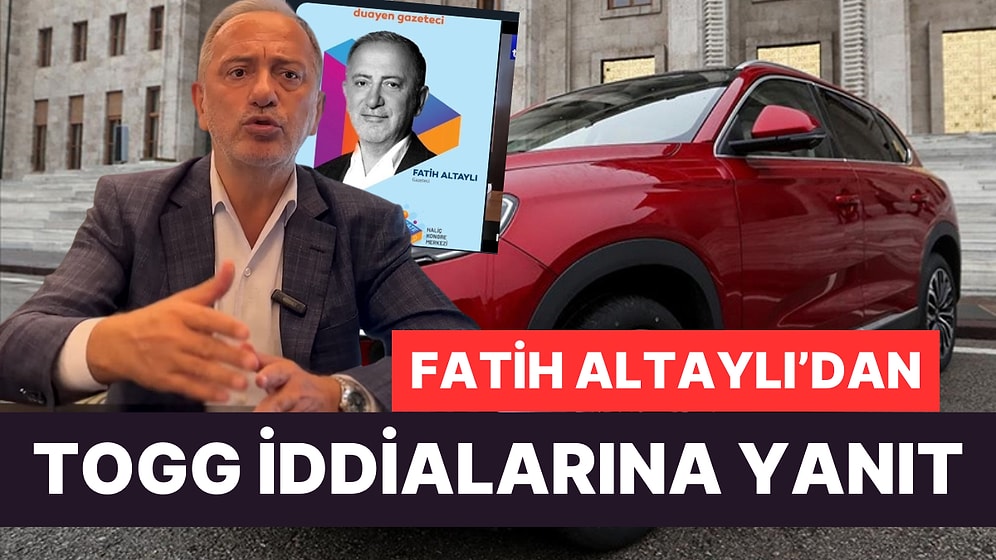 Fatih Altaylı, Togg'un Kendisine Sponsor Olduğu İddialarına Yanıt Verdi!
