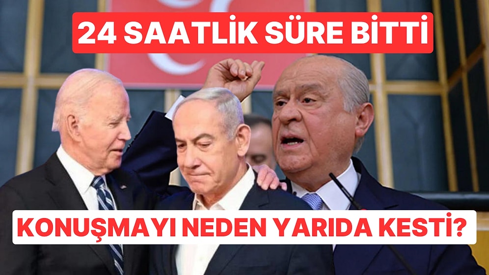 İsrail'e 24 Saat Vermişti: Devlet Bahçeli, Biden'ın Konuşmasını Bu Yüzden Yarıda Kestiğini İddia Etti