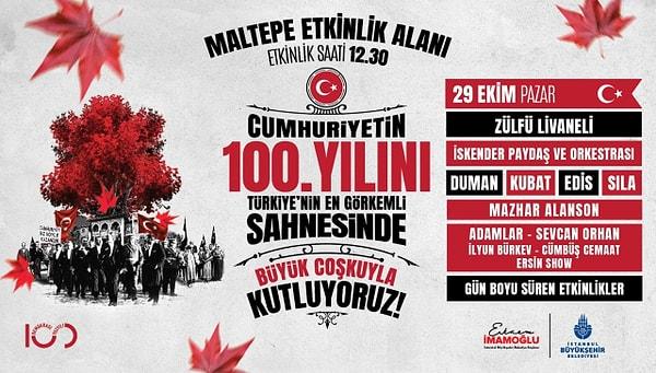 İstanbul 29 Ekim Ücretsiz Konserler