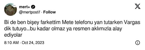 Konu ilginç bir hal alınca Mete Gazoz dayanamayıp sosyal medya hesabından cevap verdi.
