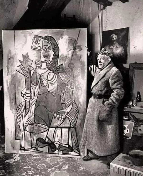 14. Picasso ve stüdyosu. (1944)