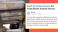 Bu İlk Değilmiş! Öğrencilerin Yurtlardaki Bozuk Asansörleri Şikayet Ettiği Ortaya Çıktı!