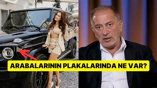 Fatih Altaylı Dilan Polat'a Ait Olan Lüks Arabaların Plakalarındaki O Detaya Dikkat Çekti!