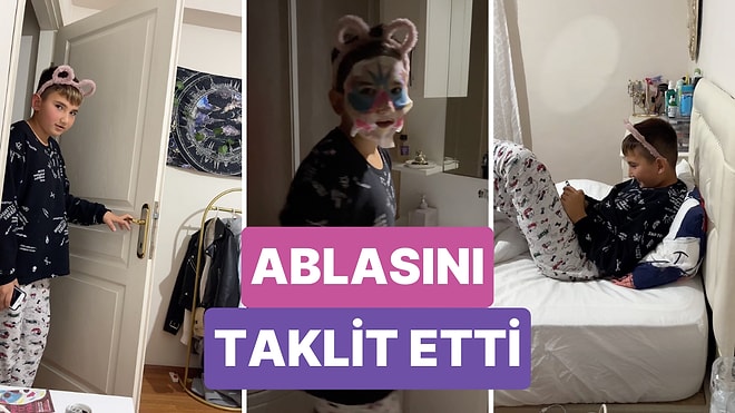 Ablasını Kusursuz Bir Biçimde Taklit Eden Çocuğun Videosunun Her Detayında Kendi Ablanızı Göreceksiniz