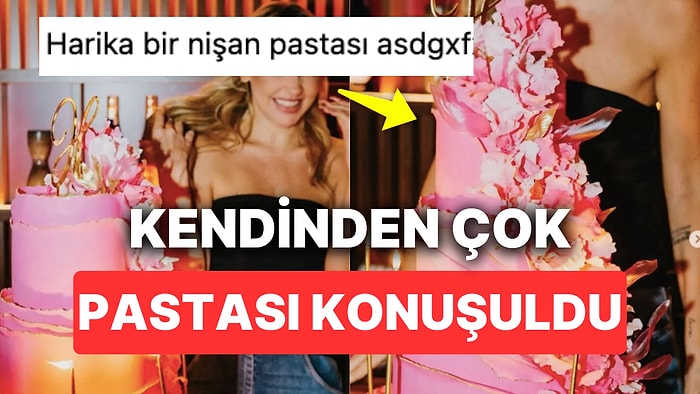 Hadise'nin Şaşalı Doğum Günü Kutlamasındaki Pembe Kulesi Nişan Pastasına Benzetildi