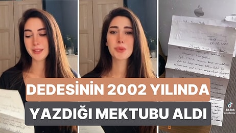 Geçmişten Gelen Bir Mektup Daha! Dedesinin 21 Yıl Önce Kendisine Yazdığı Mektubu Alan Kadının Duygusal Anları