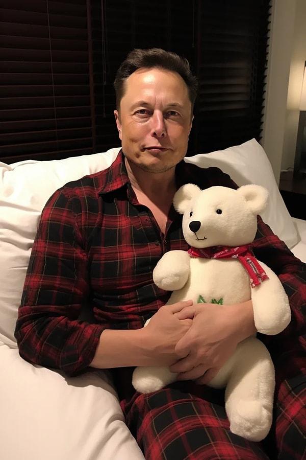 15. Elon Musk uyumaya hazırlanıyor. 😂