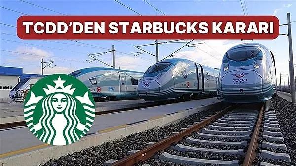 Starbucks'ın Filistine destek veren bir sendikaya dava açmasının üzerine TCDD, kafeteryalarda Starbucks ürünlerinin satılmaması ile ilgili bir bildiride bulundu.