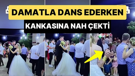 Düğünde Damatla Dans Ederken Erkek Kankasına Nah Çeken Gelin