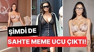 Meme Özgürlüğüne Baş Koyan Kim Kardashian 'Sahte Meme Ucuna Sahip' Sütyenini Tanıttı!