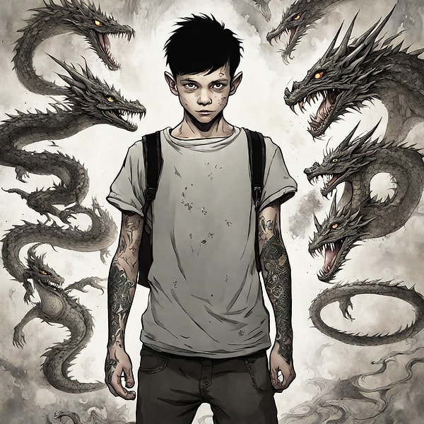 9.  An orphaned boy with a dragon tattoo discovers he has a unique gift and is sent to a special school for mutants.