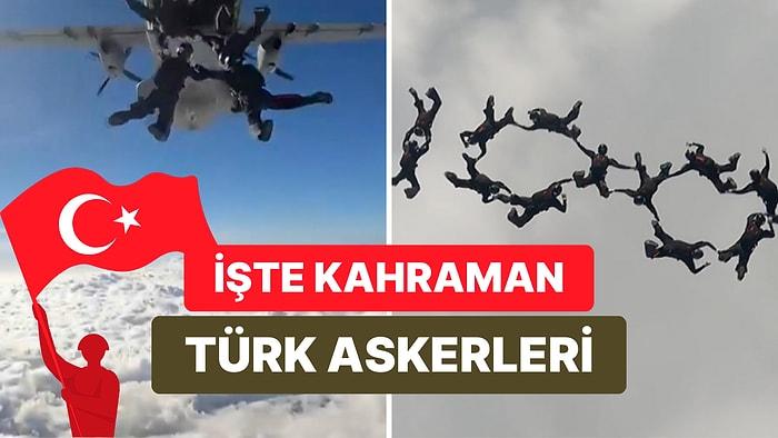 Türk Askerlerinin Cumhuriyetimizin 100. Yılını Gökyüzünde Kutladığı Anlar Göğsümüzü Kabarttı