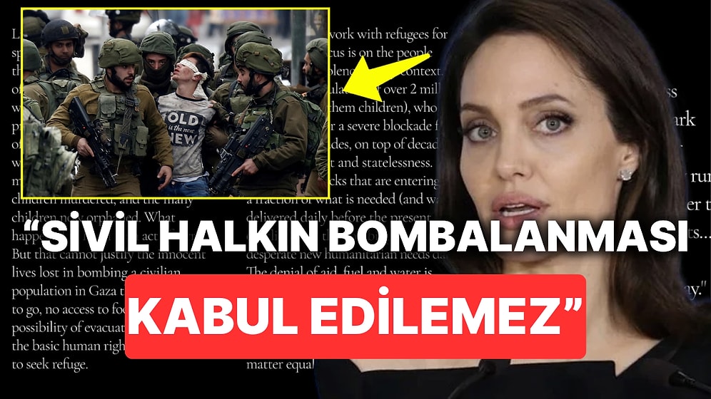 İsrail'in Gazze'de Binlerce Sivili Katletmesine Sinirlenen Angelina Jolie İsyan Etti