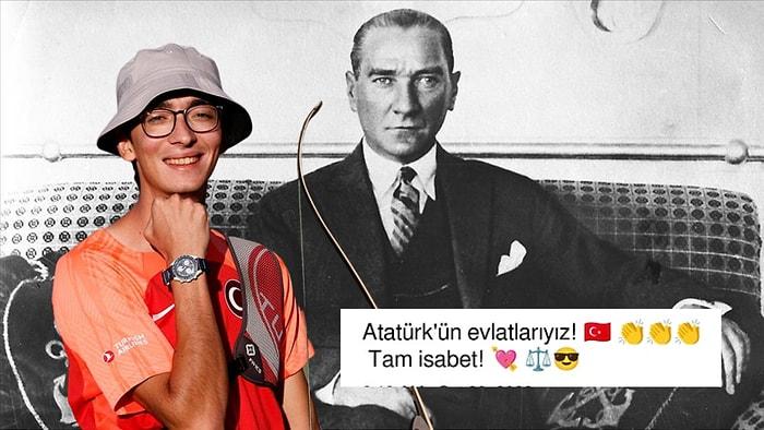 Mete Gazoz'dan Atatürksüz 100.Yıl Paylaşımı Yapan TVNet'e Kapak Gibi Cevap