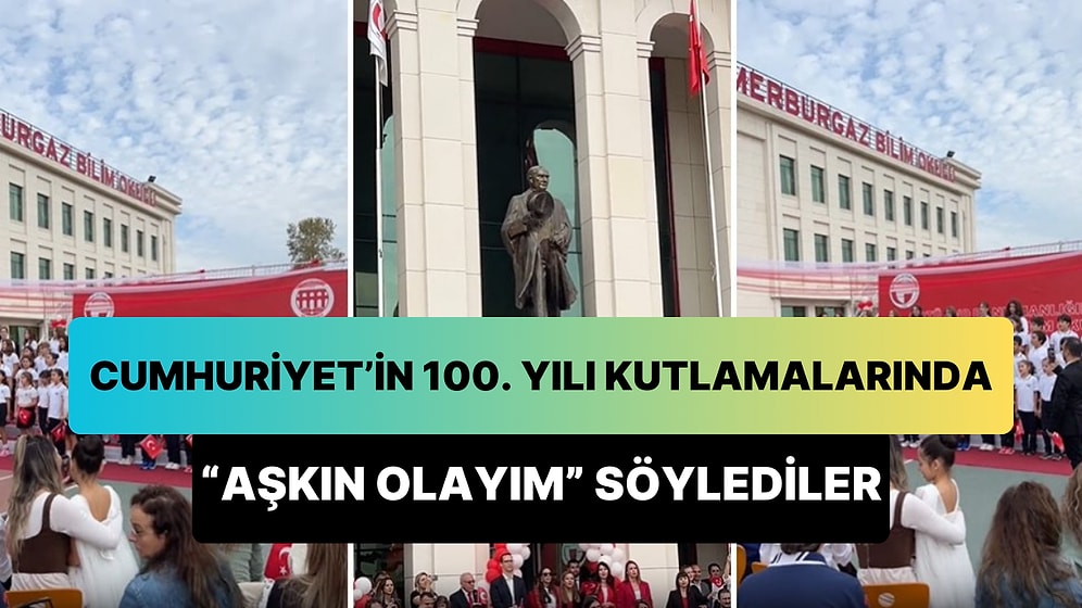 Ertem Şener Paylaştı: Cumhuriyet'in 100. Yılı Kutlamalarında 'Aşkın Olayım' Söyleyen Çocuklar