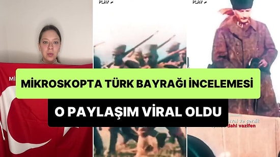 Genetik Mühendisi Dilara Sarı, Türk Bayrağı'nı Mikroskopta İnceledi