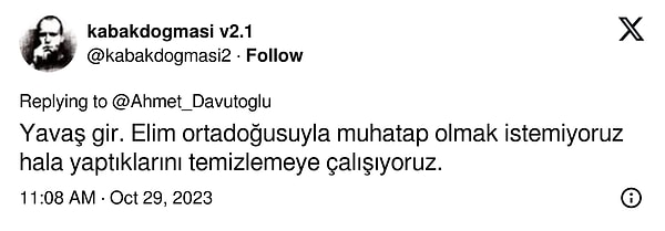 Davutoğlu'nun çok öngörülü(!) olduğu düşünüldü.