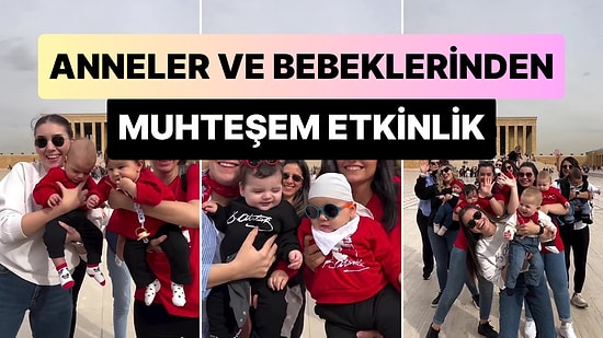 Anneler ve Cumhuriyet'in 100. Yılında Doğan Bebeklerden Muhteşem Anıtkabir Ziyareti