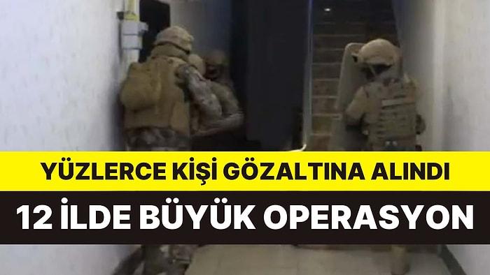 Bakan Yerlikaya Açıkladı: 12 İlde Büyük Operasyon, Yüzlerce Gözaltı Var