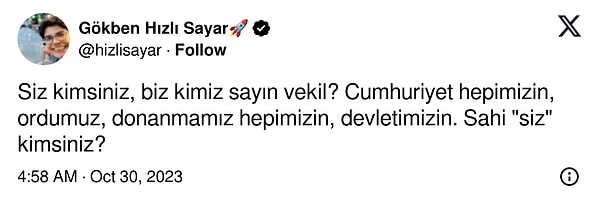 Yapılan bu paylaşımın ardından Zehranur Aydemir'in söylemlerine tüm kullanıcılardan tepki yağmaya başladı.