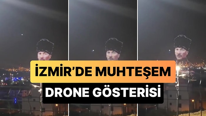 Cumhuriyet'in 100. Yılı Kutlamalarında İzmir'de Yapılan Harika Drone Gösterisi