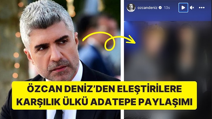 Sahnesinde Cumhuriyet'in 100. Yılını Kutlamayan Özcan Deniz'den Dikkat Çeken Ülkü Adatepe Paylaşımı!