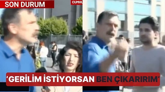 Erkan Baş'tan Canlı Yayında Kendisini Kayda Alan Polise Tepki: 'Gerilim İstiyorsan Ben Çıkarırım'