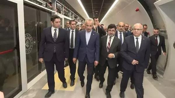 Ulaştırma ve Altyapı Bakanı Abdulkadir Uraloğlu bugün Halkalı-İstanbul Havalimanı Metro Hattı'nda incelemelerde bulundu.