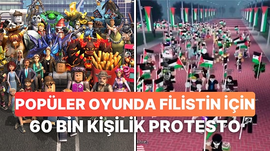 60 Bin Oyuncu İsrail'i Protesto Etmek İçin Roblox'ta Sanal Filistin Mitingi Düzenledi