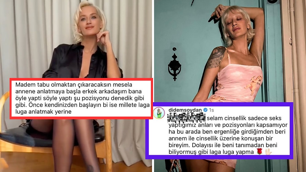 Cinselliğin Normal Bir Sohbet Konusu Olmasını İsteyen Didem Soydan Pozisyon Yorumlarına Sessiz Kalmadı