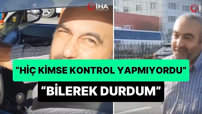 'Hiç Kimse Kontrol Yapmıyordu' Diyen Taksi Şoförü Kendi İsteği ile Trafik Denetimine Girdi