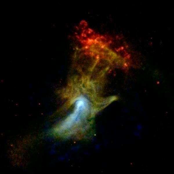 NASA'nın gelişmiş X-ışını teleskopları, bir el iskeletini andıran büyüleyici bir görüntüye ulaştı.