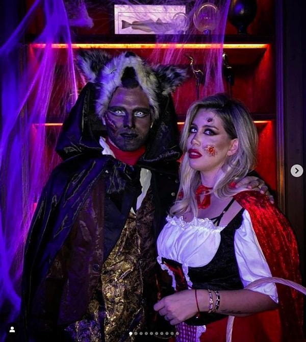Icardi ve Wanda Nara, Halloween konseptine uygun kostüm tercih eden çiftlerden oldu.