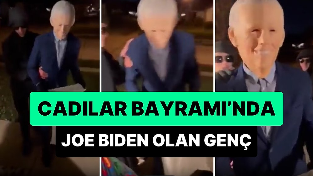 Cadılar Bayramı Kostümü Olarak ABD Başkanı Joe Biden'ı Seçen Amerikalı Genç Gündem Oldu