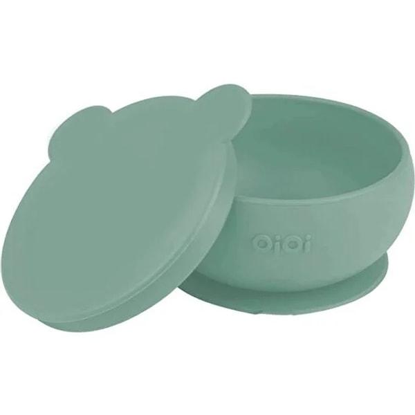 Oioi markasının en sevilen ürünlerinden biri olan silikon kapaklı ve vakum tabanlı kapaklı kase.