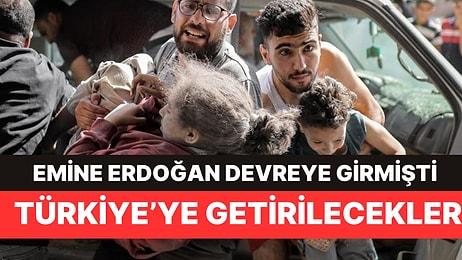 Emine Erdoğan Devreye Girmişti! Filistinli Çocuklar Türkiye'ye Getirilecek!