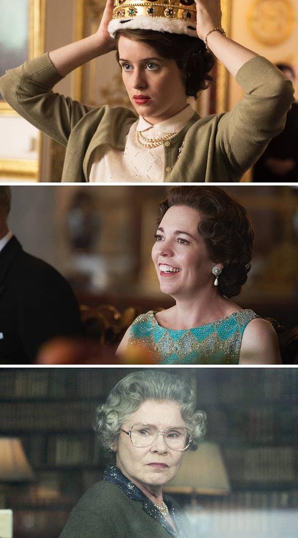 "The Crown", Kraliçe Elizabeth II'nin tahta ani çıkışını 1952 yılında konu alarak başladı ve şimdi 2005 yılında sona erecek.
