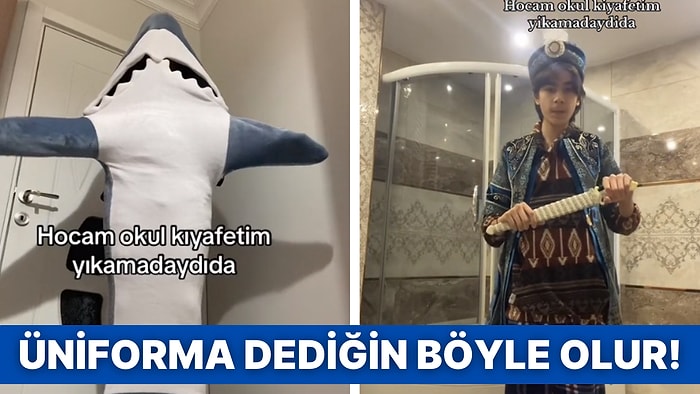 TikTok'un Yeni Akımıyla Yaratıcılık Sınırları Zorlandı! "Hocam Okul Kıyafetim Yıkamadaydı da"