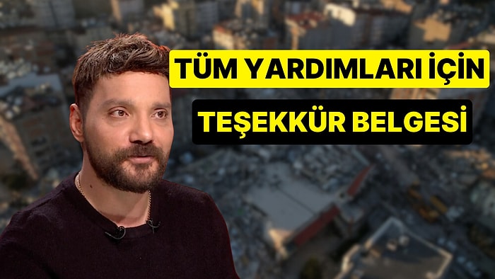 Deprem Boyunca Yaptığı Yardımlar ve Emekleri İçin AFAD Tarafından Oğuzhan Uğur'a Teşekkür Belgesi Verildi